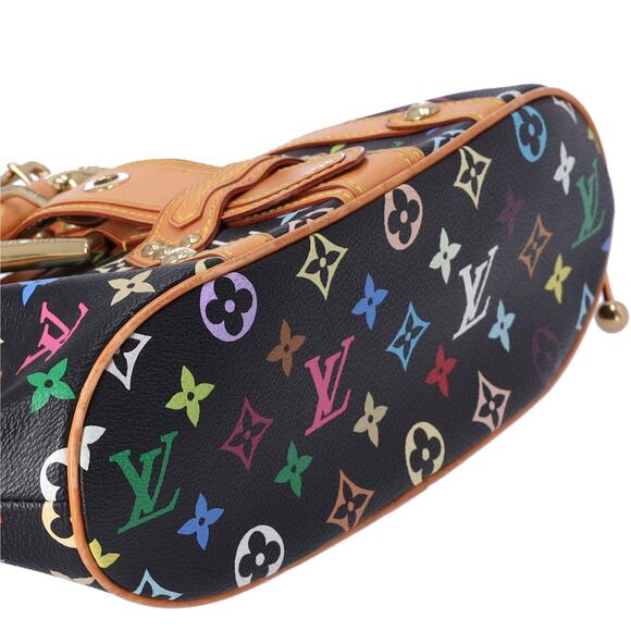 Louis Vuitton x Murakami Theda GM Monogram Multicolore Handbag M92345 Black - Picture 7 of 8
